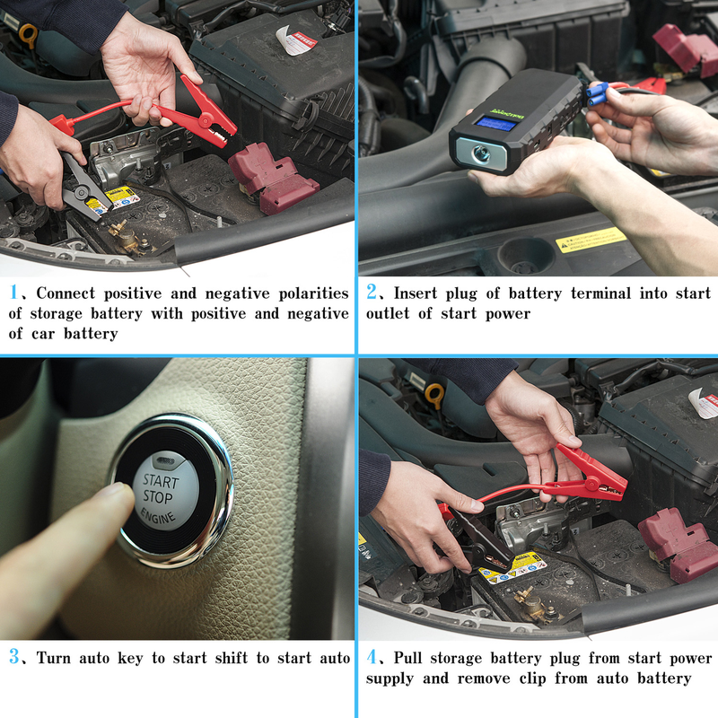 Illustration for article titled Save 30% now!Super capacity car jump starter for your travelling life.Add it to your cart,More suprise coming....